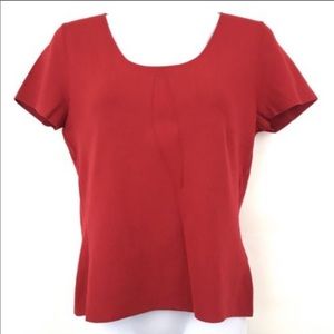 Lafayette 148 Red Top Petite Medium